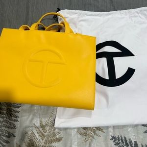 Bright Yellow, Brand New, Medium-Sized Telfar Bag